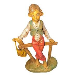 1983 Fontanini Heirloom Italy Depose 5" Scale Nativity Figurine Villager Joel